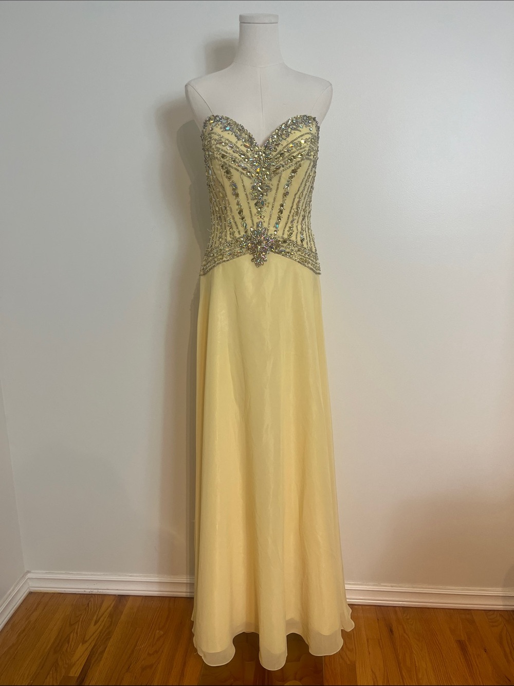 Tony Bowls Le Gala Yellow Gown